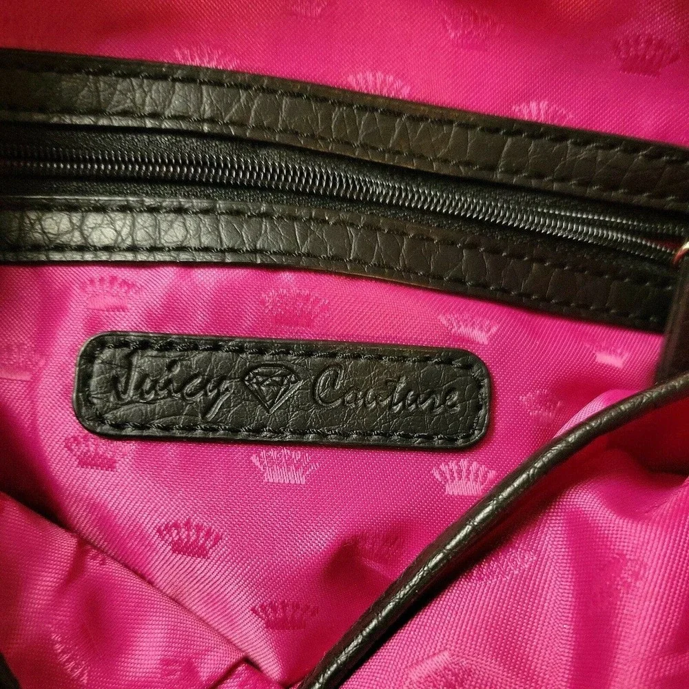 Juicy Couture Tweed Purse Small Tote Bag With Lip Embellishment Clueless Y2K